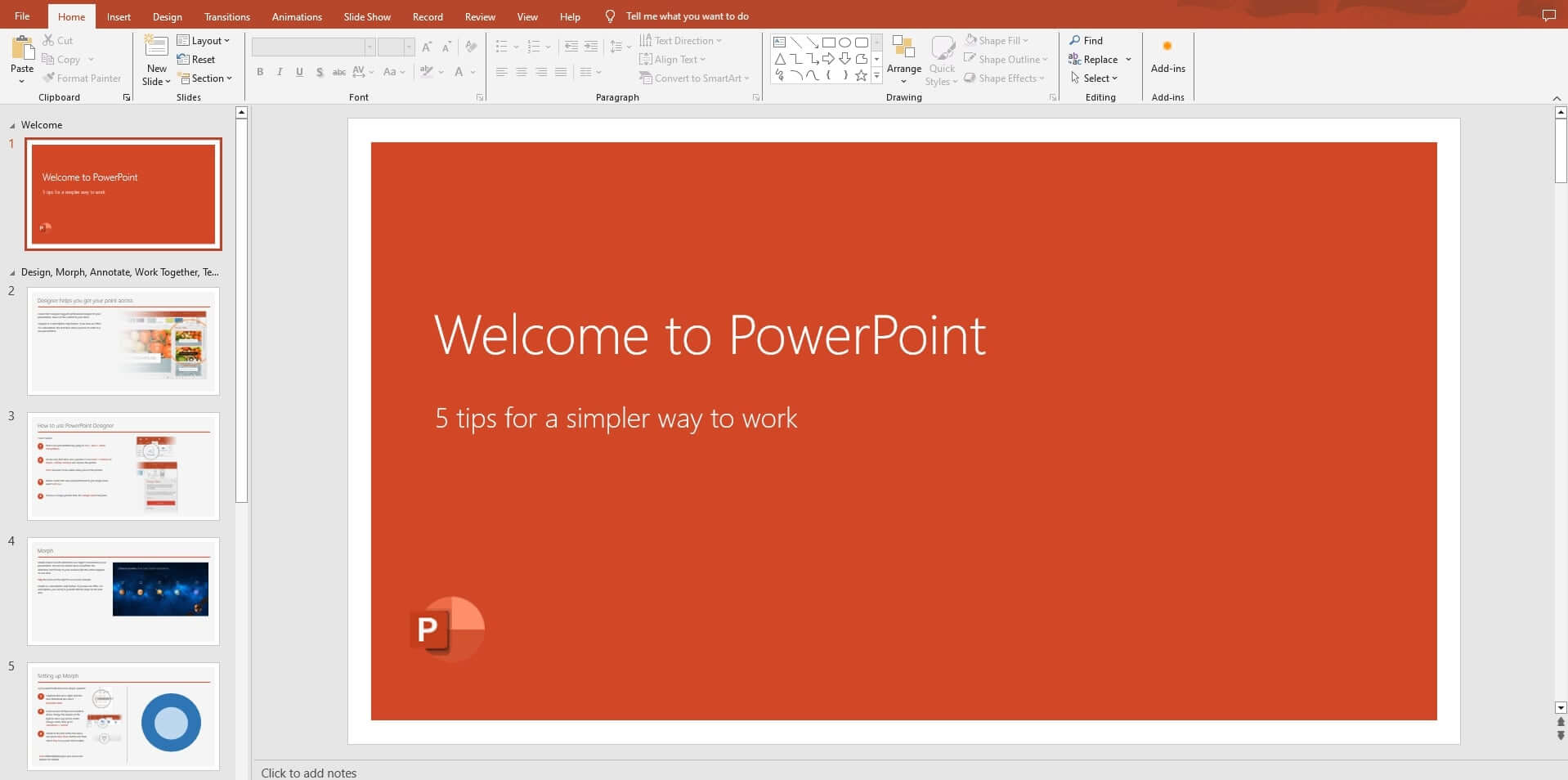 powerpoint features