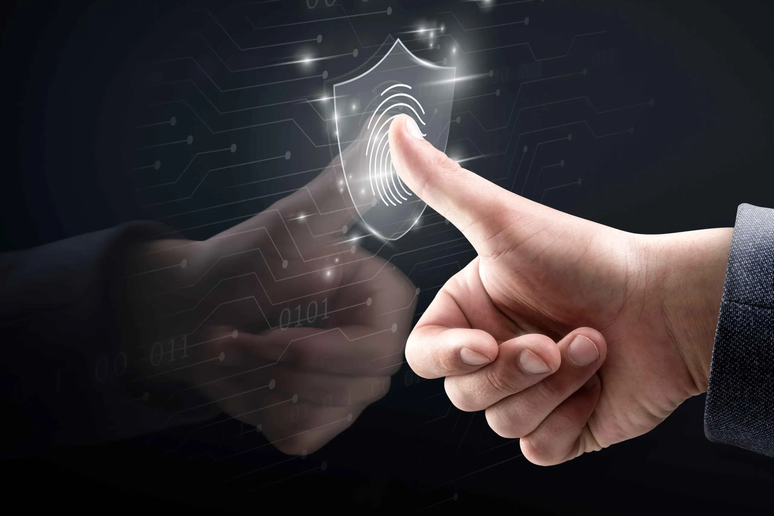 biometric-technology-background-with-fingerprint-scanning-system-virtual-screen-digital-remix-scaled