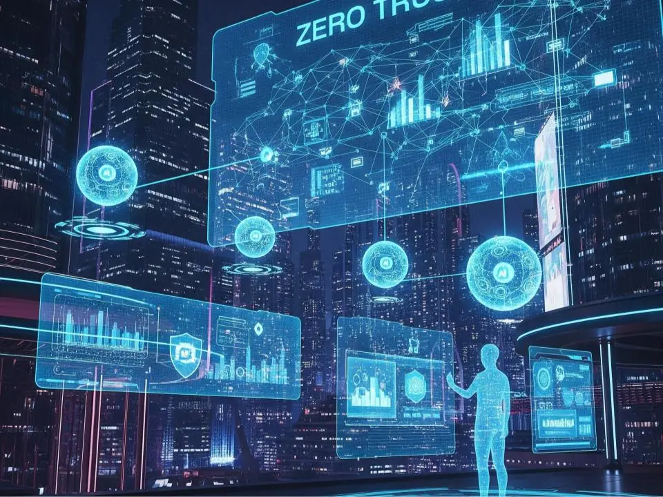 zero trust and AI in a future concept