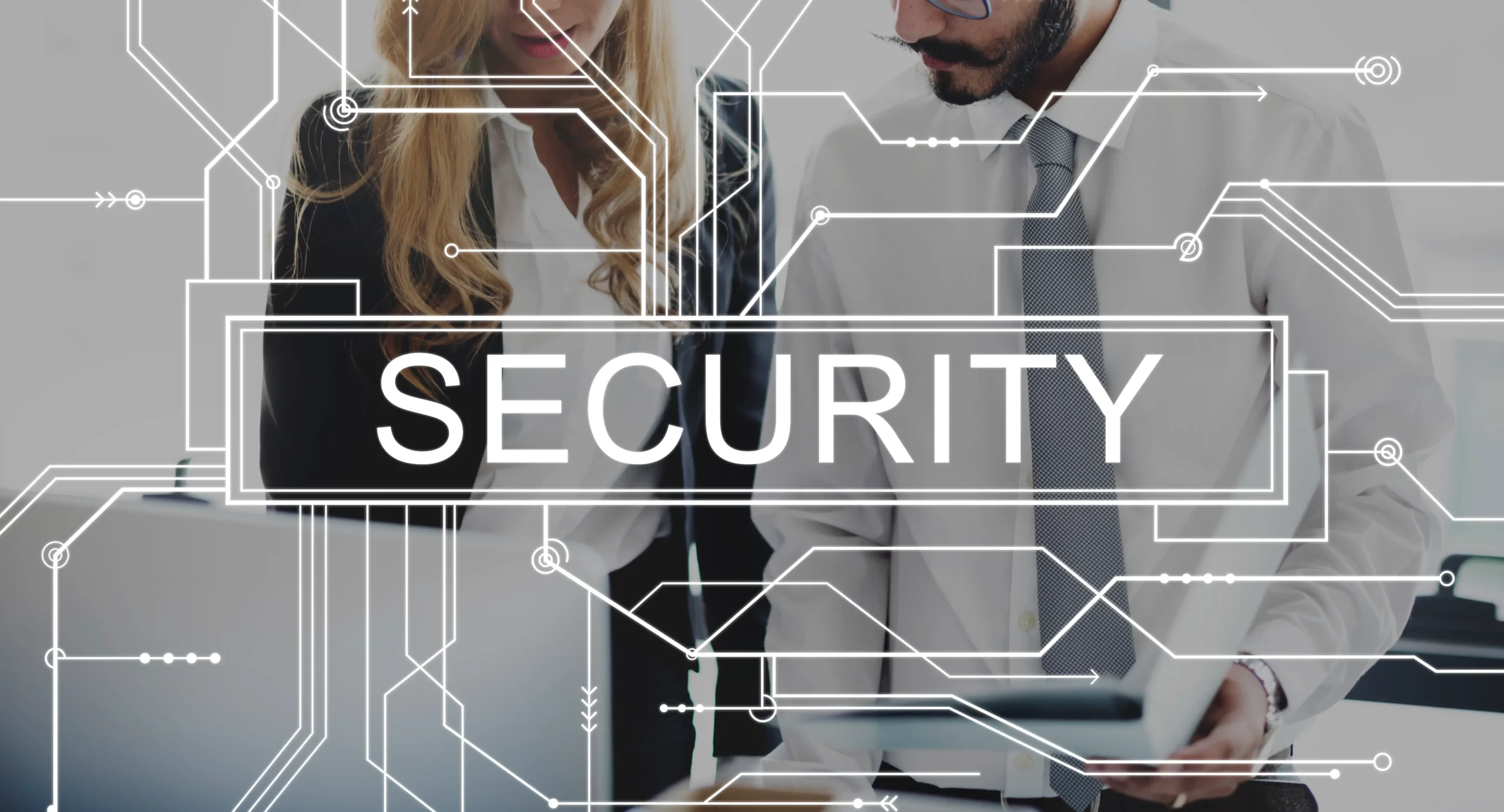 A man and a woman who are a certified information systems security professionals