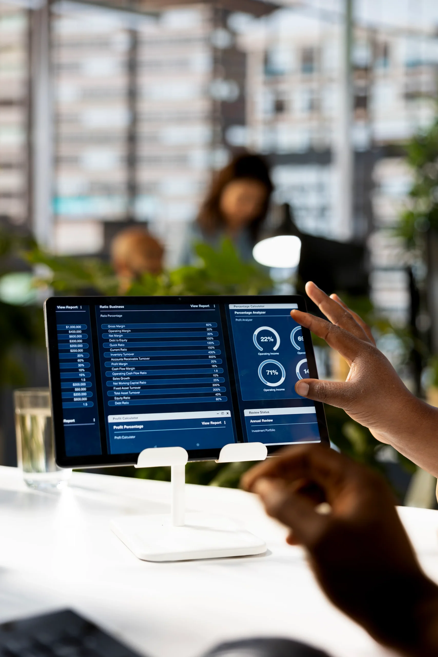 business process automation associates reviewing data analytics