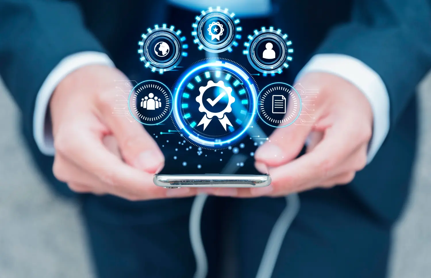 A Businessman with a holographic BPA in Kalispell