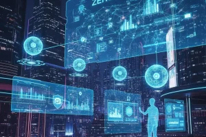 zero trust and AI in a future concept